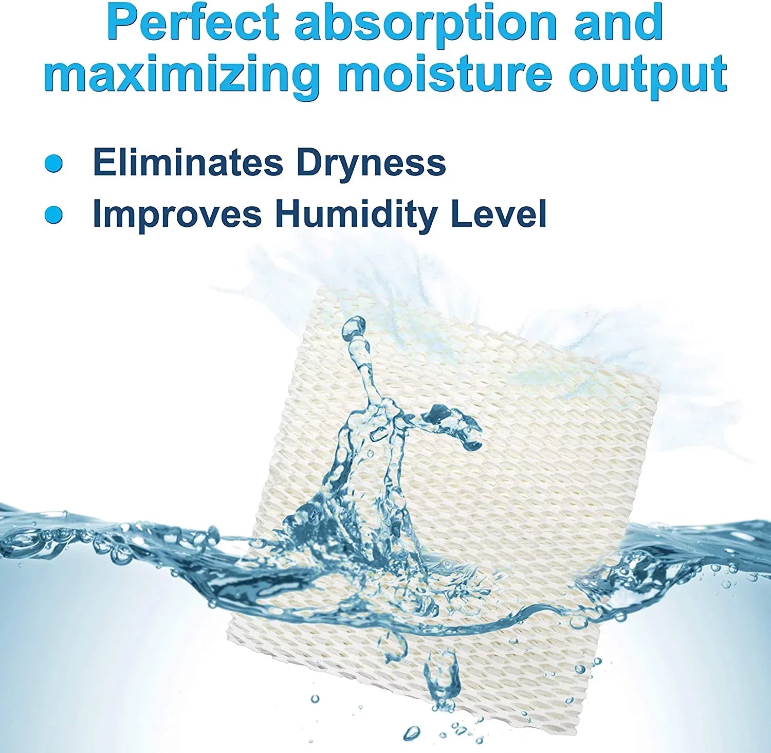 HQRP 4-Pack Humidifier Wick Filter for Bionaire WH2510, WH2530, WH3060, WS3510, WS3560, WS3650-U Humidifiers