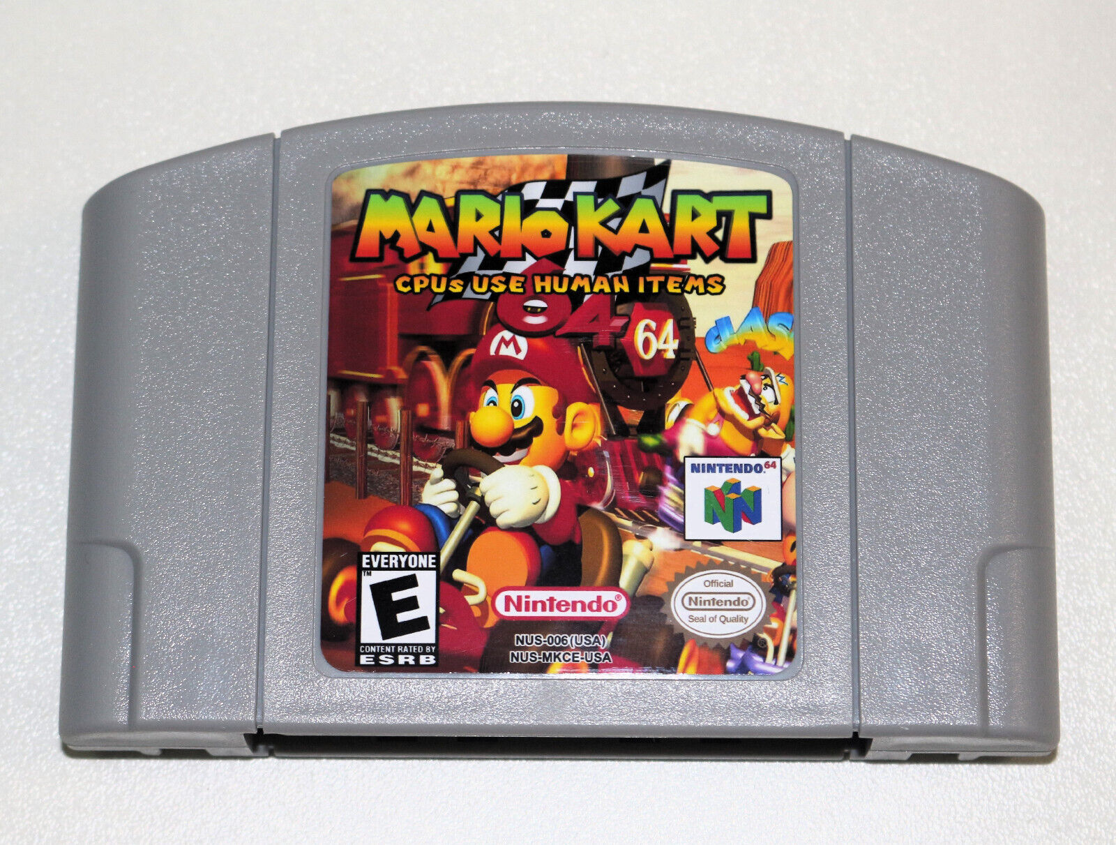 Mario Kart CPU usable human item including case game for N64 NTSC-U/C