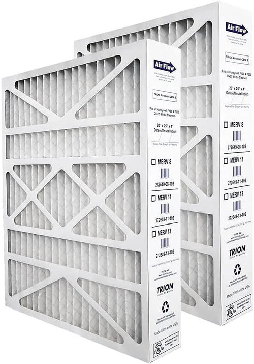 '-2 Air Filter 20X25x4 (2-Pack, MERV 11) Replacement Filter For FC100A1037 / FC200E1037, Actual Size 19.83”X24.75”X4.375”