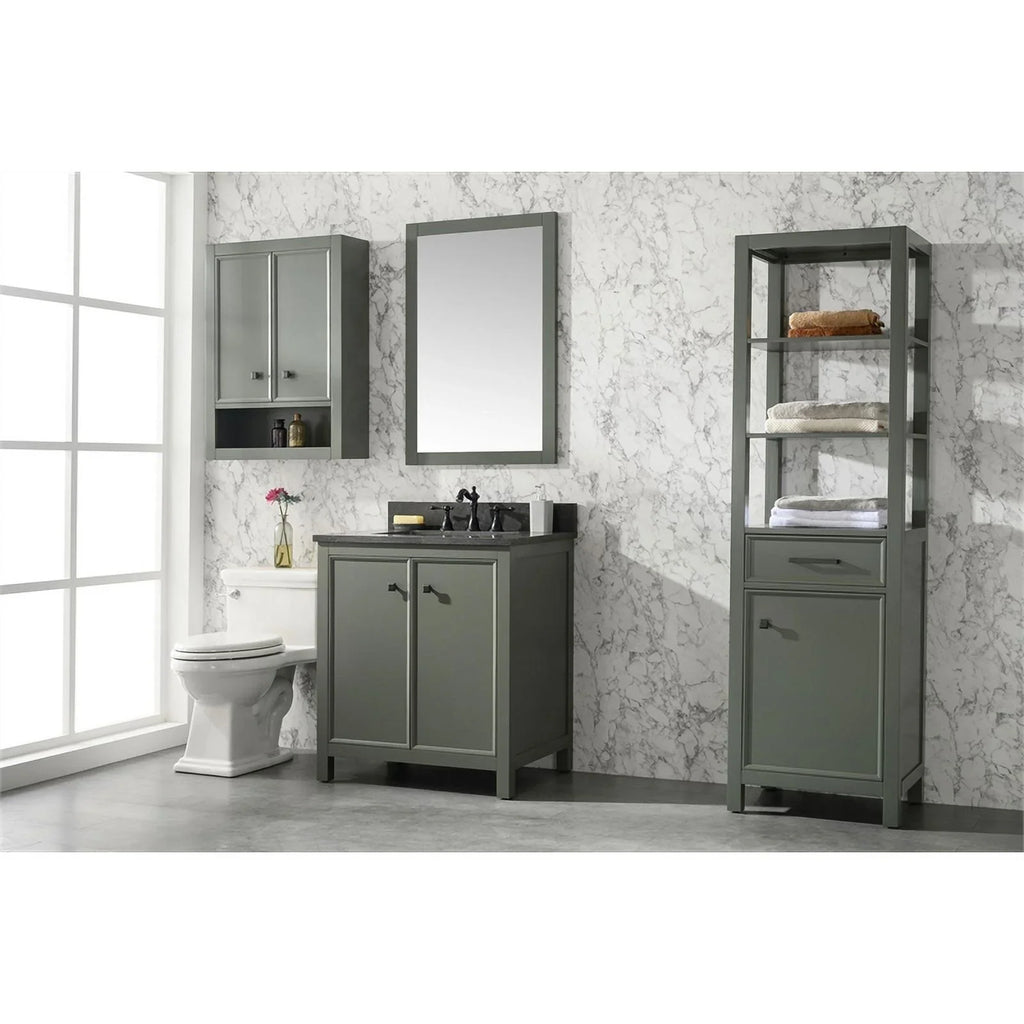 Legion Furniture 30" Contemporary MDF/Veneer Wood Sink Vanity Cabinet - Green
