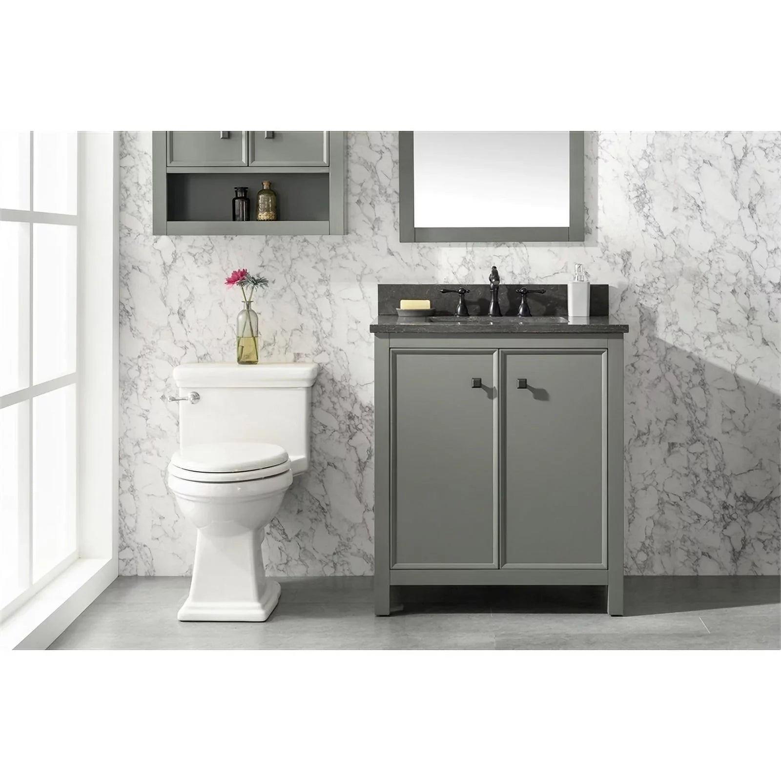 Legion Furniture 30" Contemporary MDF/Veneer Wood Sink Vanity Cabinet - Green