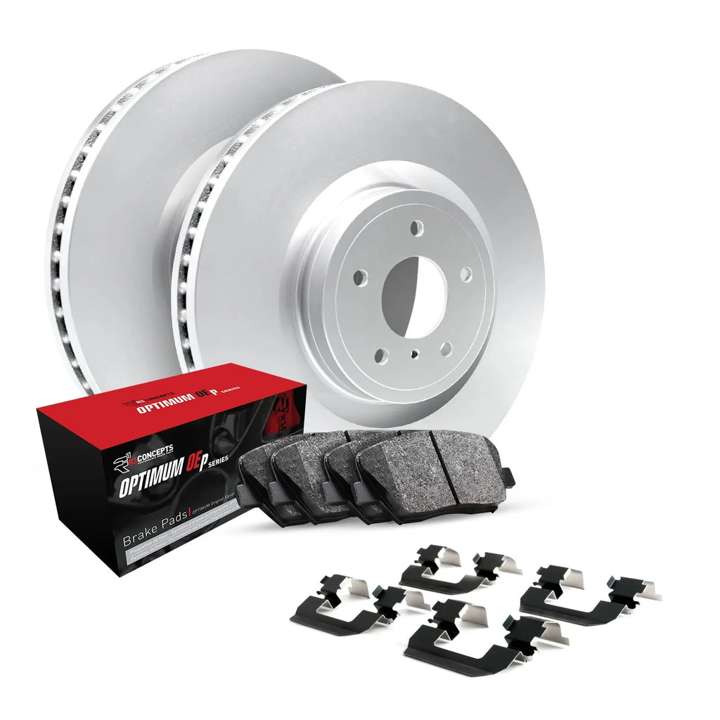 R1 Concepts Wjuh1 63136 R1 Brake Rotors Carbon Coated W/ Optimum Oe Pads & Hdw Fits select: 2015-2019 MERCEDES-BENZ GLA
