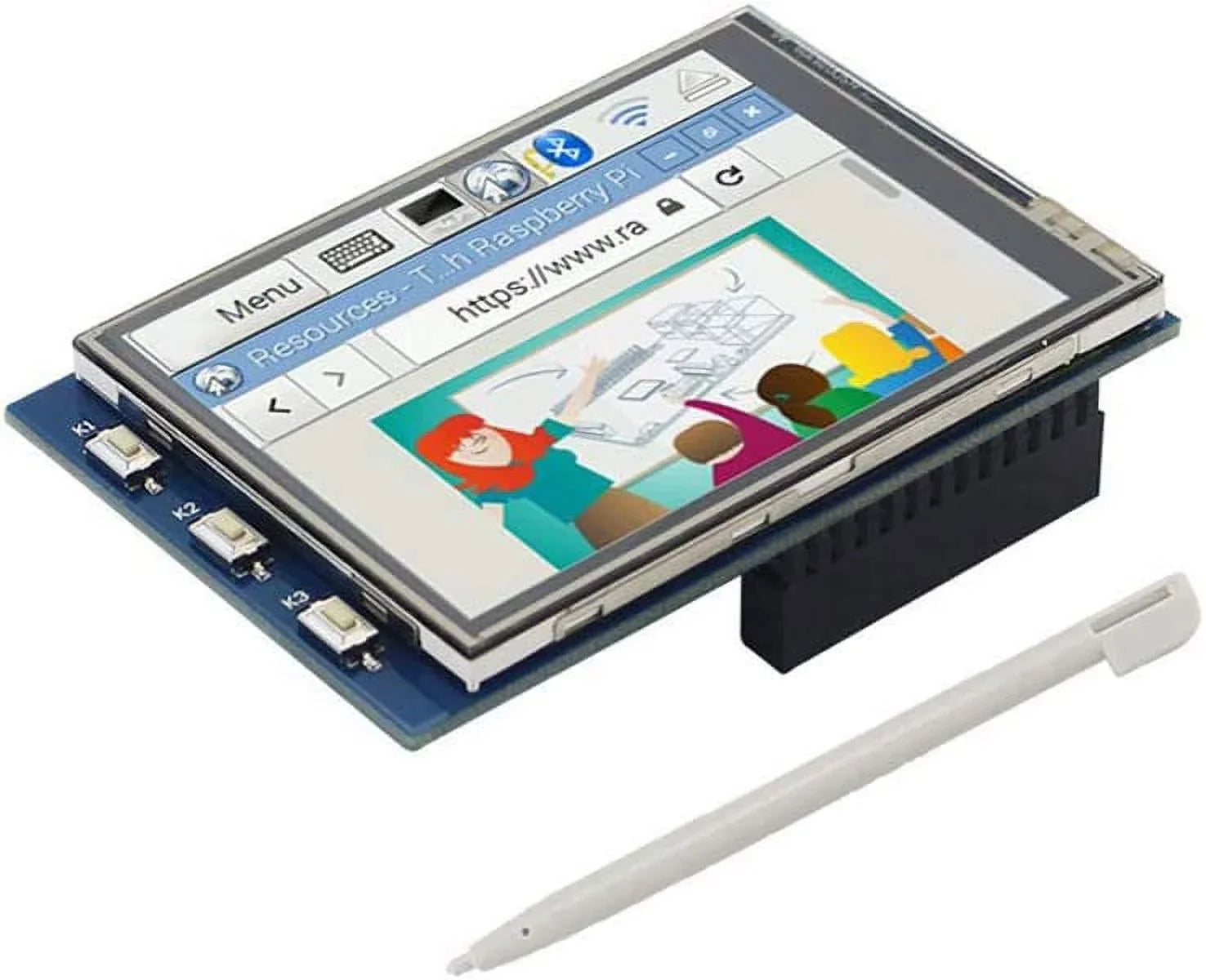 Treedix 2.8 inch TFT LCD Display SPI Interface TFT Resistance Touch Screen Color Screen with Touch Pan Compatible with Raspberry Pi 4B /3B+