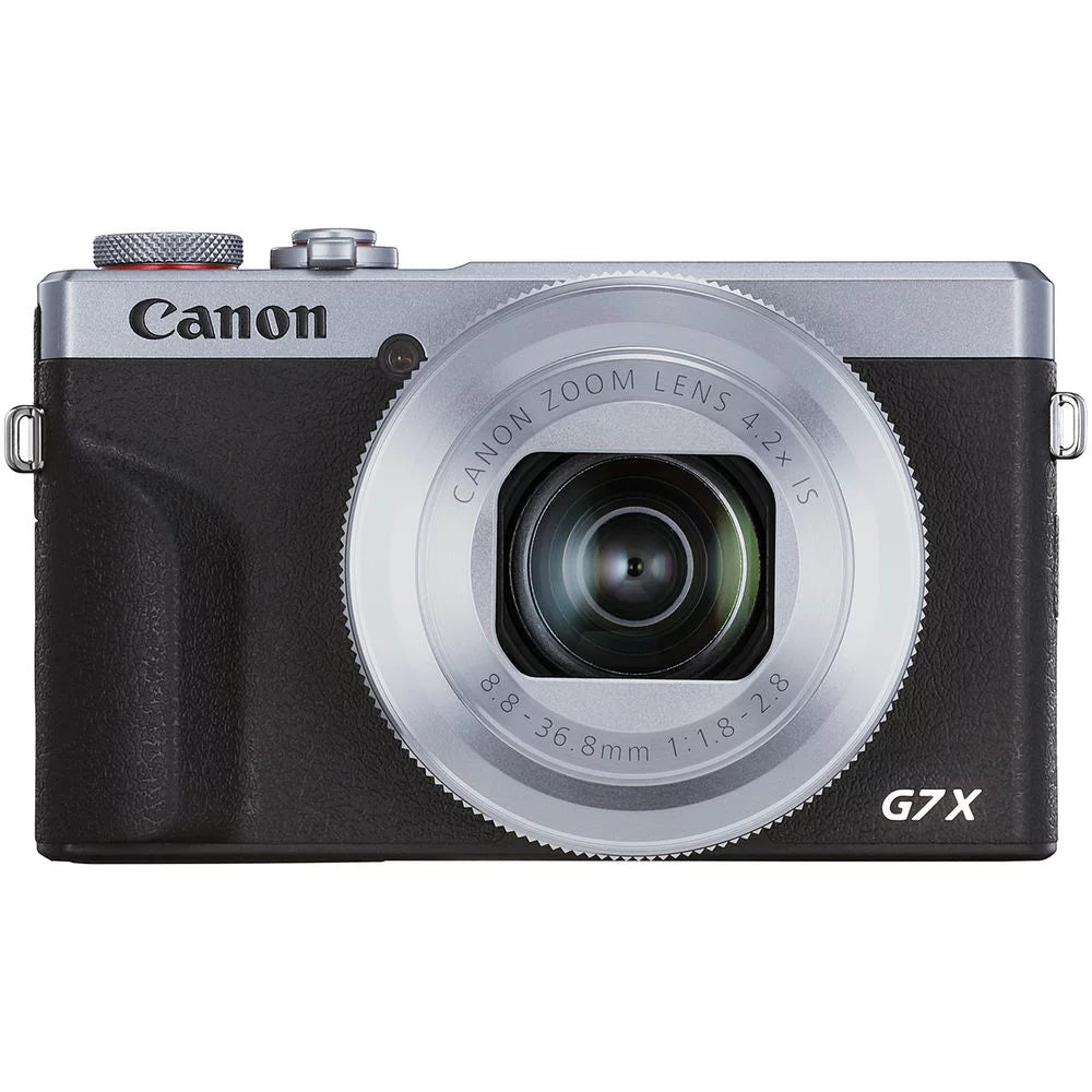 PowerShot G7 X Mark III Digital Camera (Silver) + Spider Tripod + 1 Yr Warranty - 64GB
