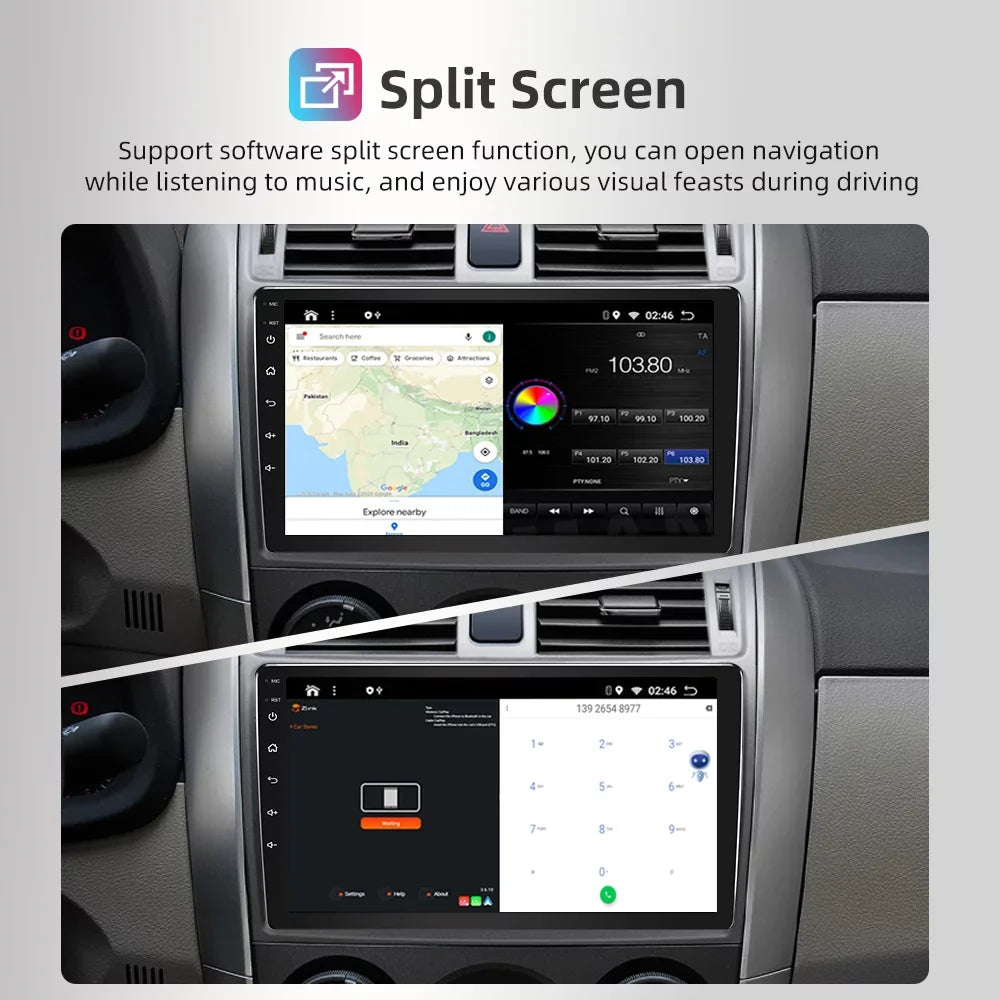 JMANCE 9 inch  CarPlay & Android Auto Car Stereo Receiver, Car Radio Compatible with 2010-2013 Mazda 3 with backup camera