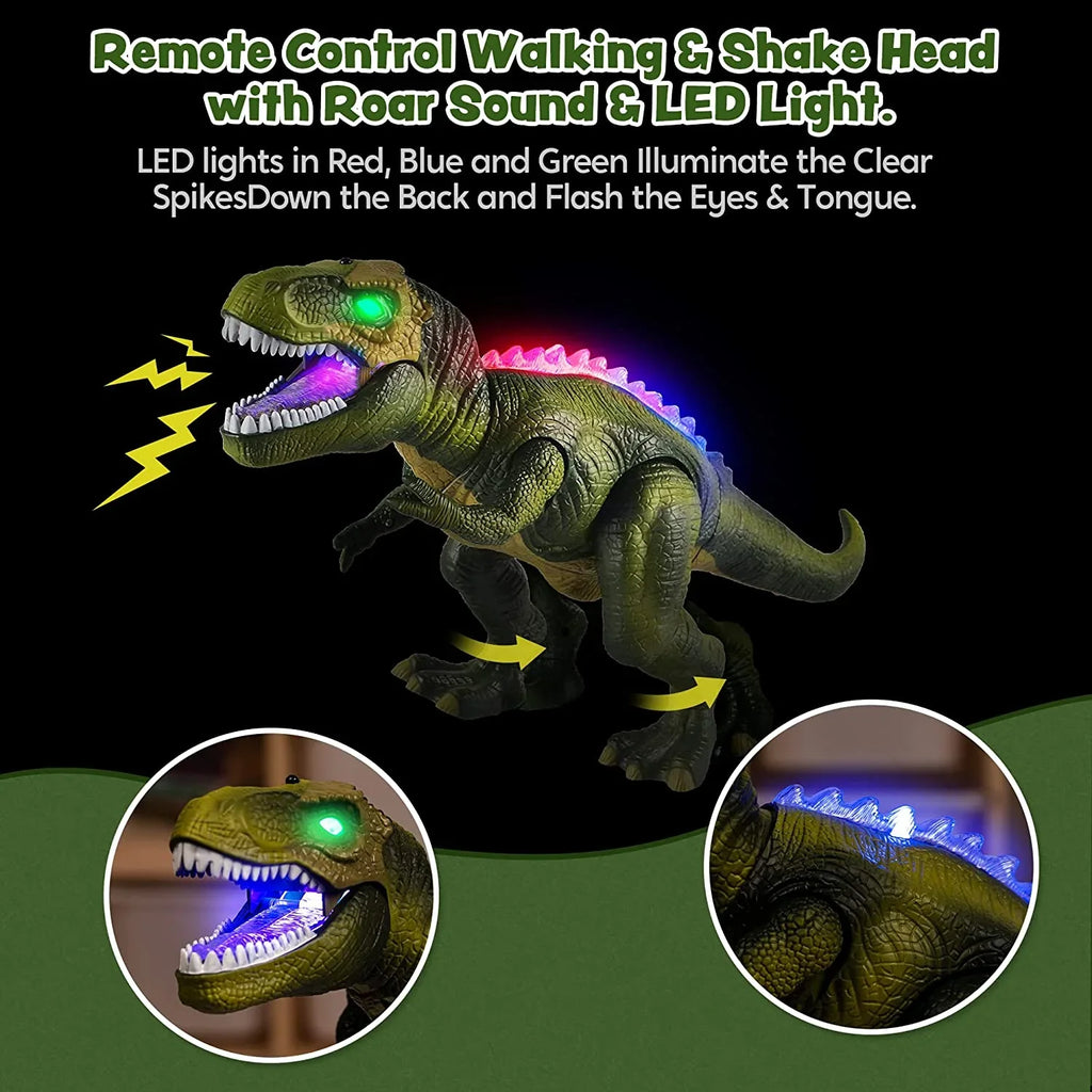 JOYIN Robot dinosaur saur Toy for Kids Boys,Big T Rex dinosaur saur Toy with Light and Roaring Sound, Walking and Dancing dinosaur Toy,Electronic Steam Toy,Birthday Gift for Kids Boys Girls,Green