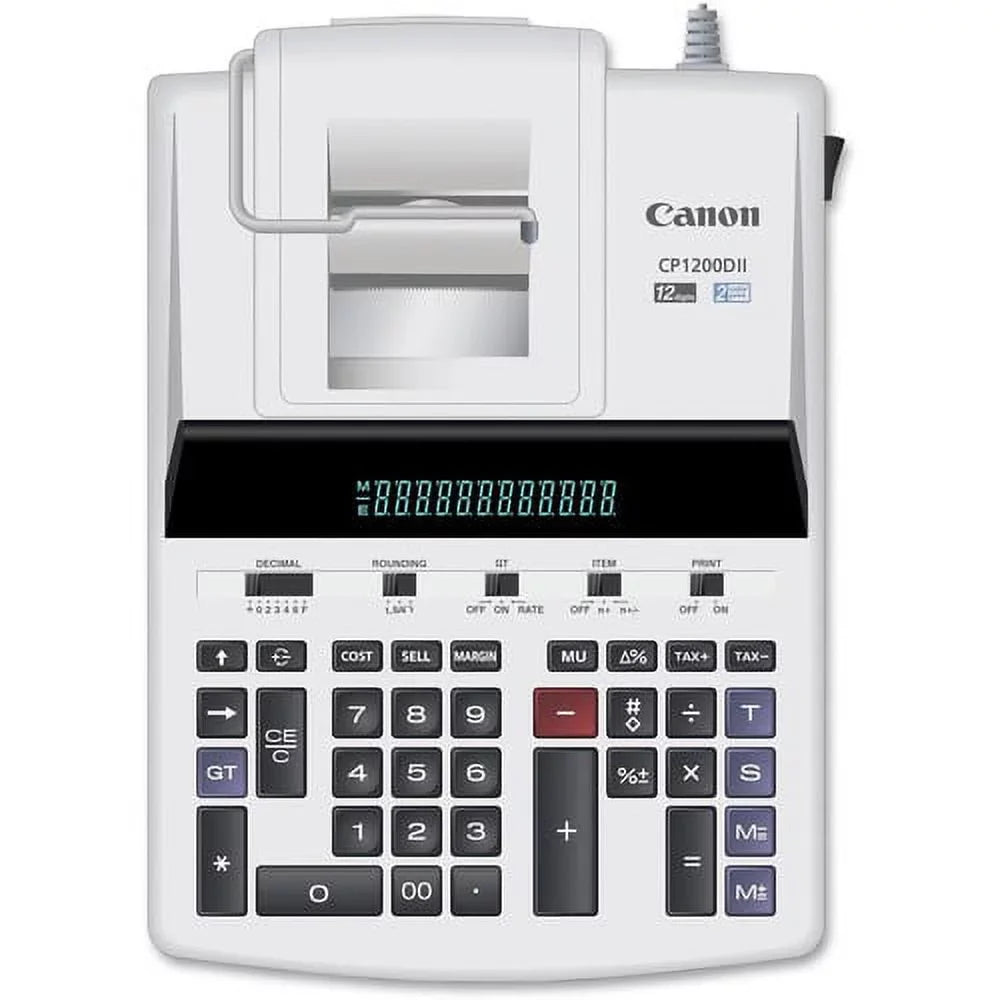 CP1200DII 12-Digit Commercial Desktop Printing CalcuLatitudeor, BK/RD Print, 4.3L/Sec