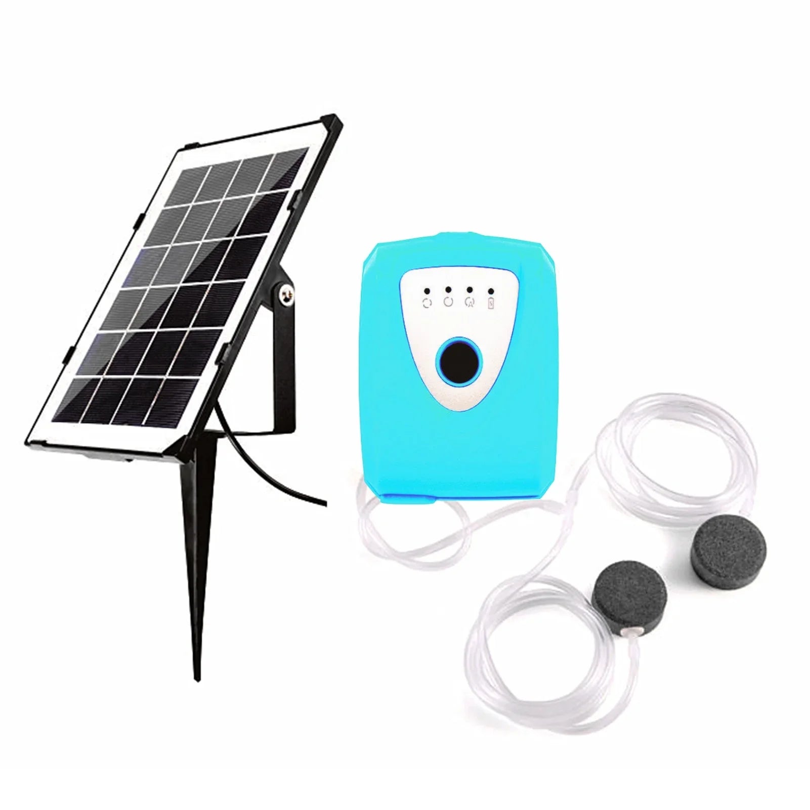 Air Pump,Pump Pump Ponds Pump With Dual Pond Ponds Pools Solar Air Pond Pump 3.5w Solar Dual Pipe Air Bubble Stone Air Fish Pump Aerator Fish Ponds Air Pump Huiop
