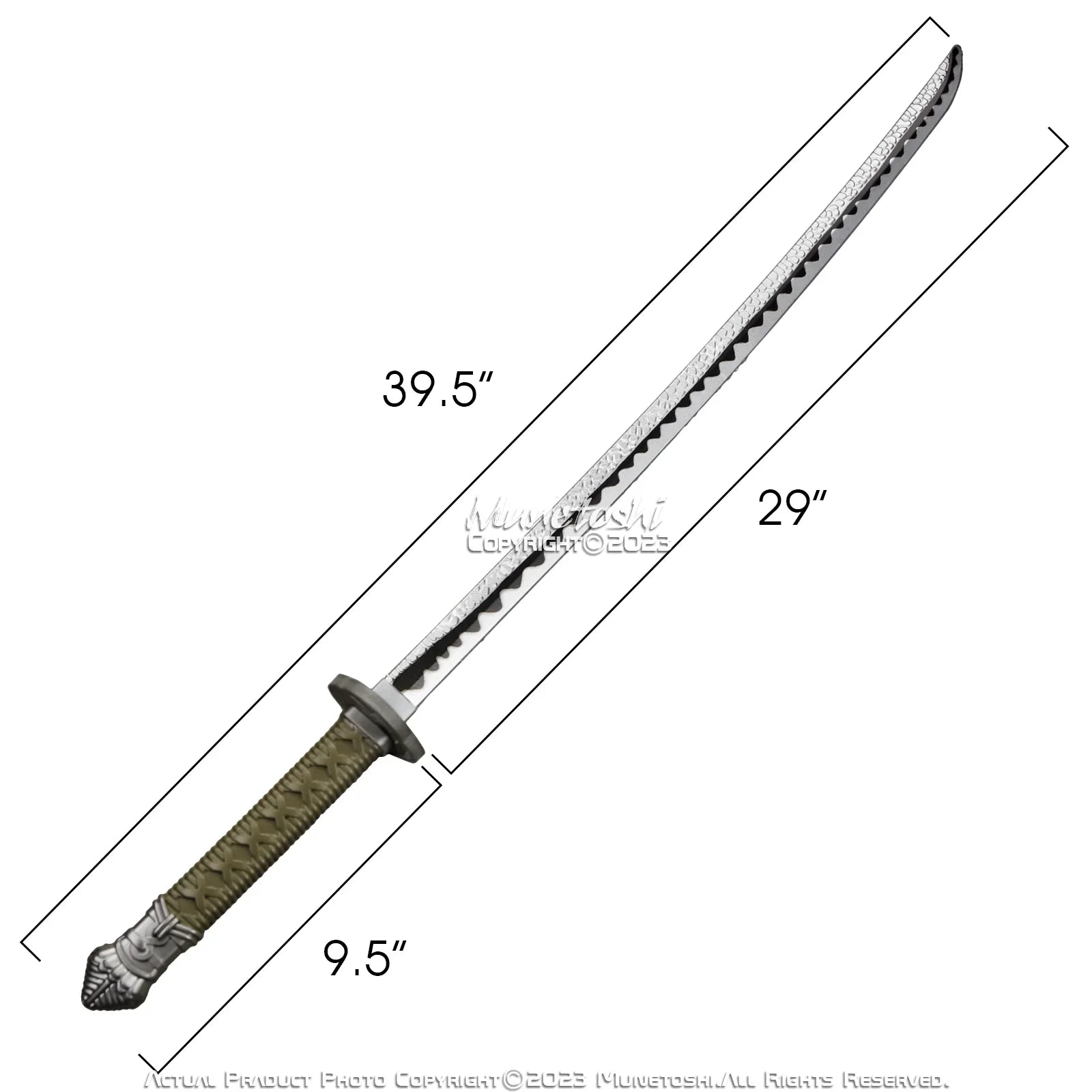 Munetoshi 39.5” FOAM Moonveil Katana Samurai Sword Elden Fantasy Medieval Cosplay