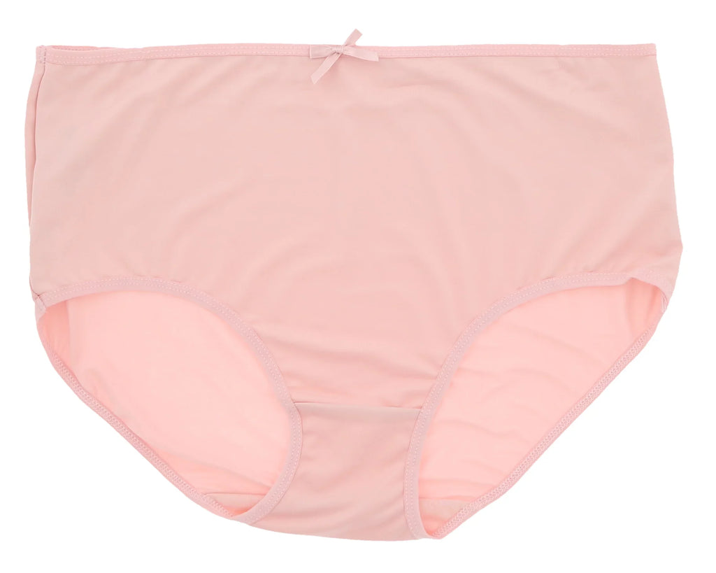 Delta Burke Intimates Women's Plus Size Sexy Classic High Rise Brief Panties (5Pr) (X-Large, Pink Floral Dots)