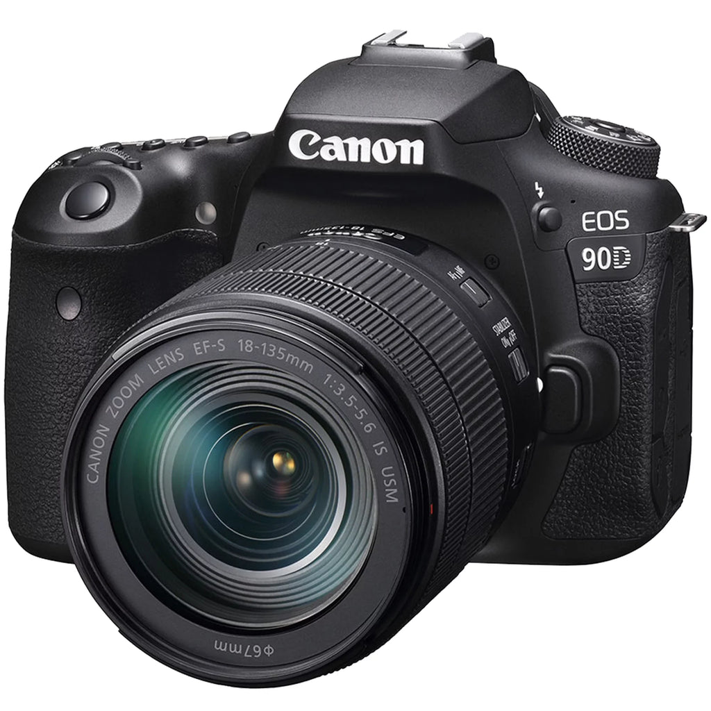 EOS 90D DSLR Camera with 18-135mm IS USM Lens + SanDisk 128GB Memory Card + ZeeTech Accessory Bundle