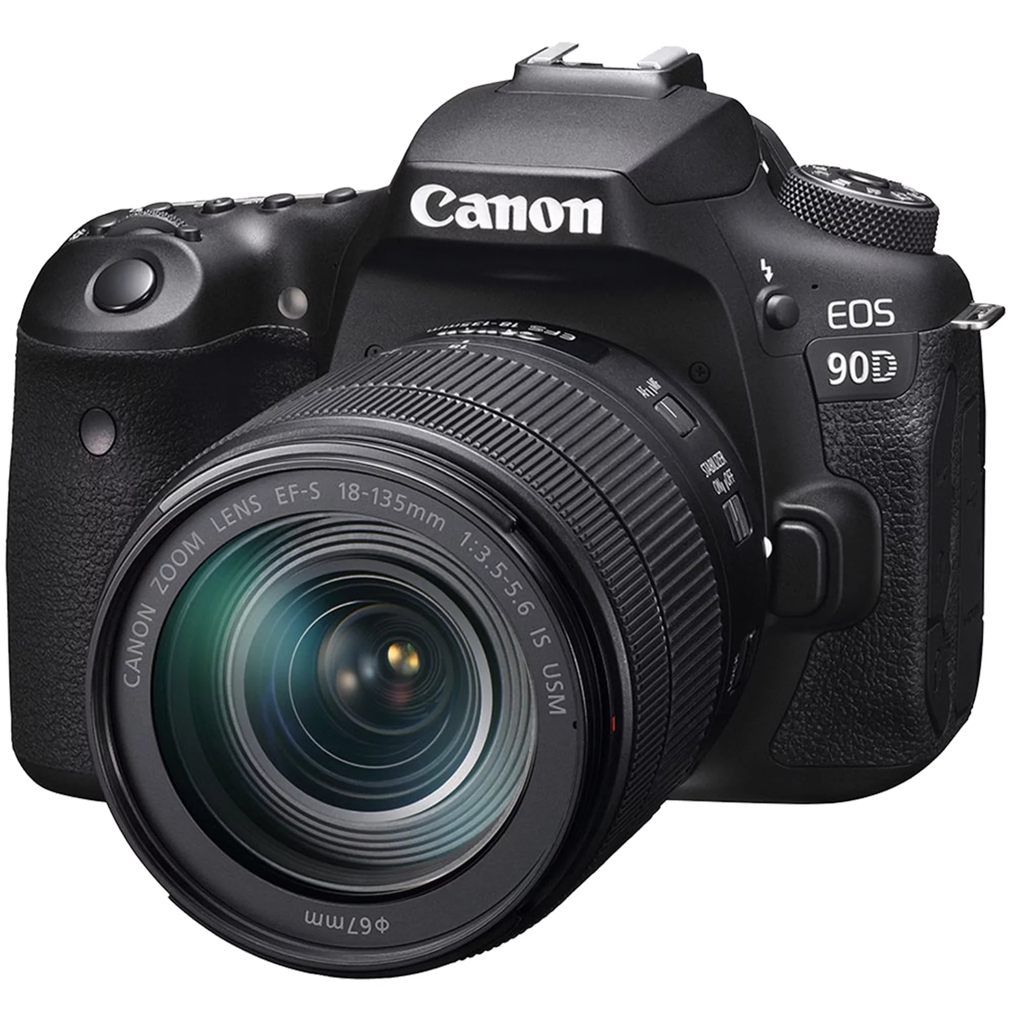 EOS 90D DSLR Camera with 18-135mm IS USM Lens + SanDisk 128GB Memory Card + ZeeTech Accessory Bundle