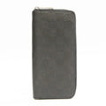 Pre-Owned Louis Vuitton Damier Infini Zippy Wallet Vertical N63548 Men's Damier Infini Long Wallet (bi-fold) Onyx (Good)