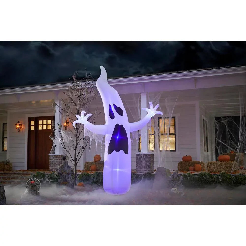 12 ft. Short Circuit Ghost Halloween InfLatitudeable with Lightshow