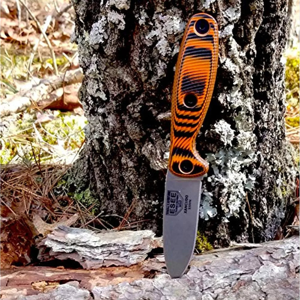 ESEE XAN2-006 Xancudo Fixed Blade Knife S35VN Stainless Steel & Orange/Black G10 Knives