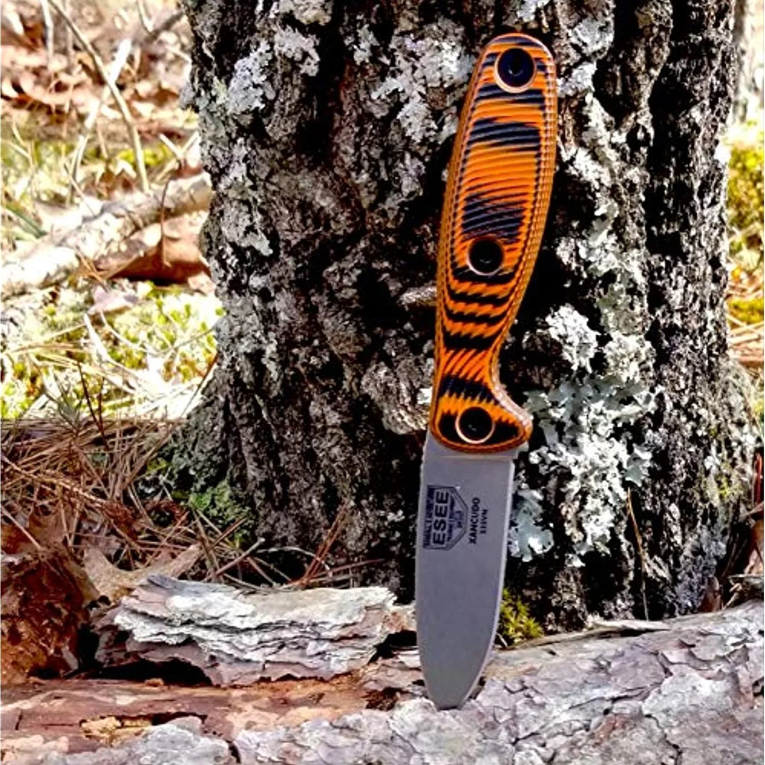 ESEE XAN2-006 Xancudo Fixed Blade Knife S35VN Stainless Steel & Orange/Black G10 Knives