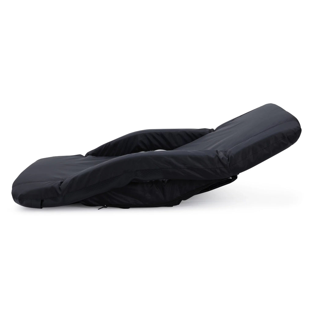 Jomeed 25 Inch Comfortable Padded Reclining Stadium Seat w/Pockets, Black