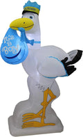 6 Foot Tall Baby Shower InfLatitudeable Blue Stork It's A Boy Special Delivery Baby Announcement LED Lights Lighted Blowup Party Decoration For Outdoor Indoor Home Celebration Garden Yard Lawn Prop
