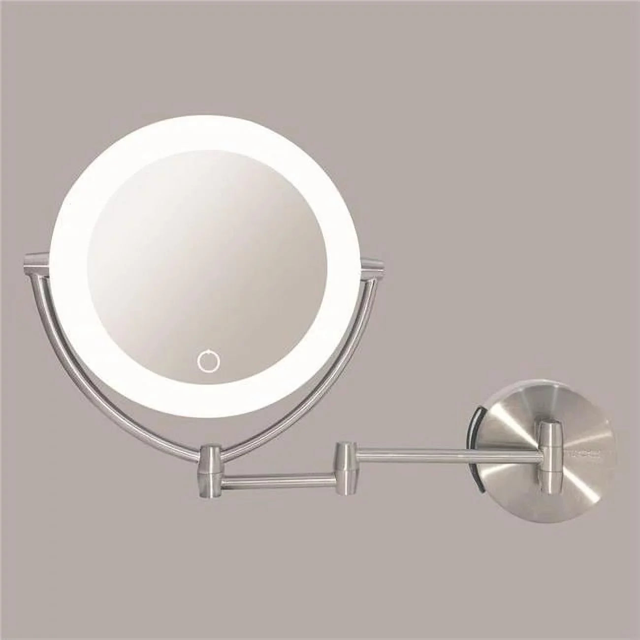 Rucci M1000 13.5 in. 1x & 10x Magnifying Lighted Makeup Vanity Mirror with 3 Touch, 3 Tones, AC Adapter & Battery