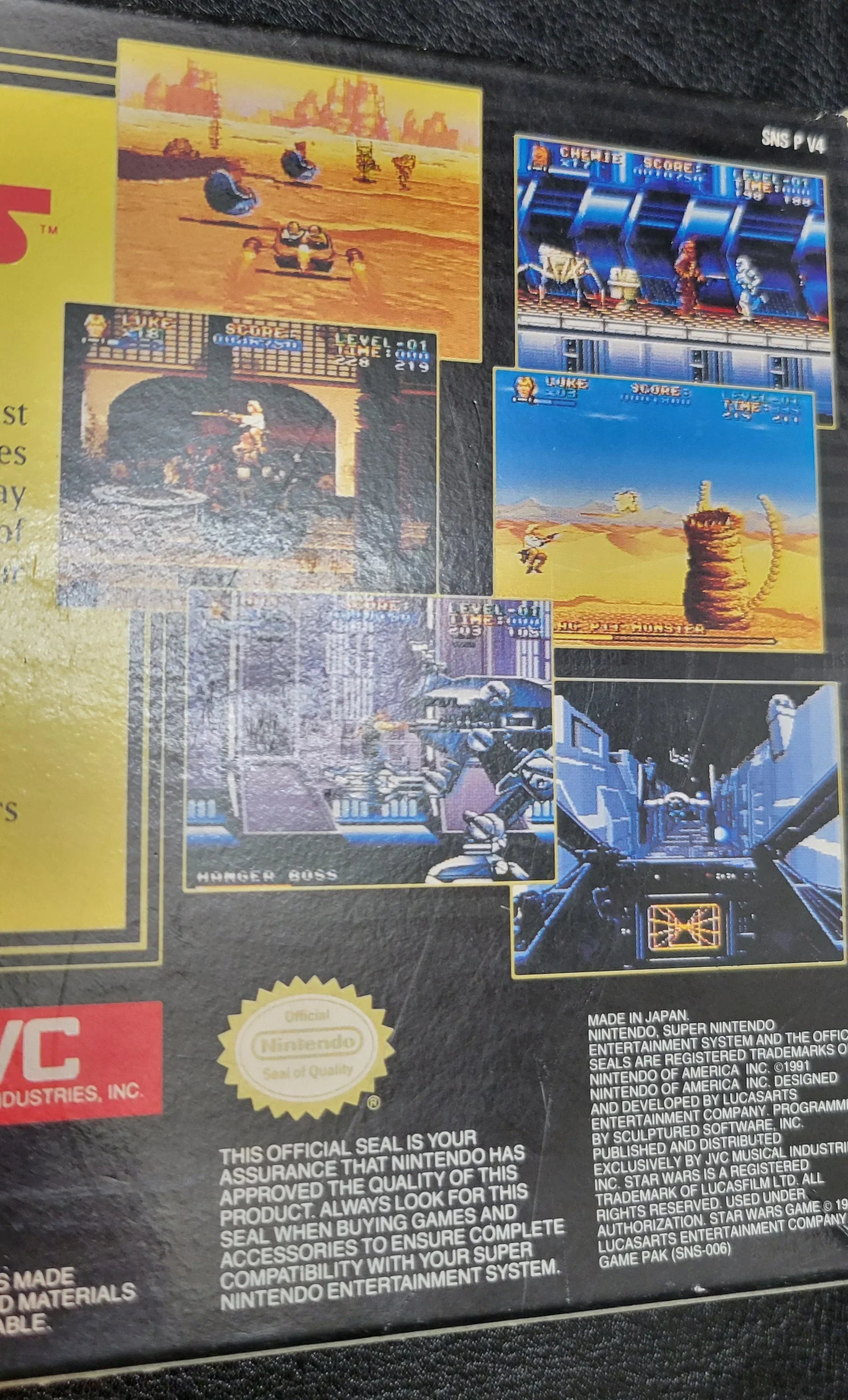 Authentic 1992 STARWARS SNES Cartridge (Super Nintendo Ent. System) CIB Complete In Box + Instructions ImmacuLatitudee Condition Original Owner