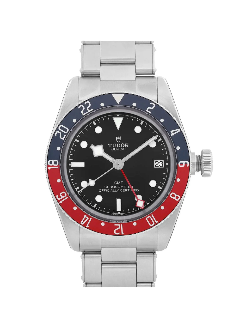 New Tudor Heritage Black Bay GMT Steel Black Dial Men Automatic Watch 79830RB