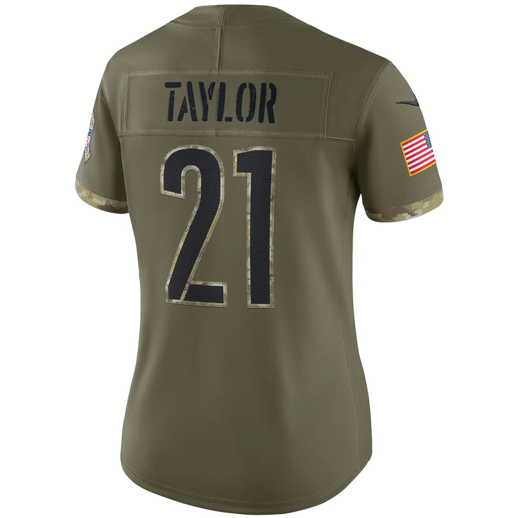 Women's Nike Sean Taylor Olive Washington Commanders 2022 Salute To Service Retired Player Limited Jersey