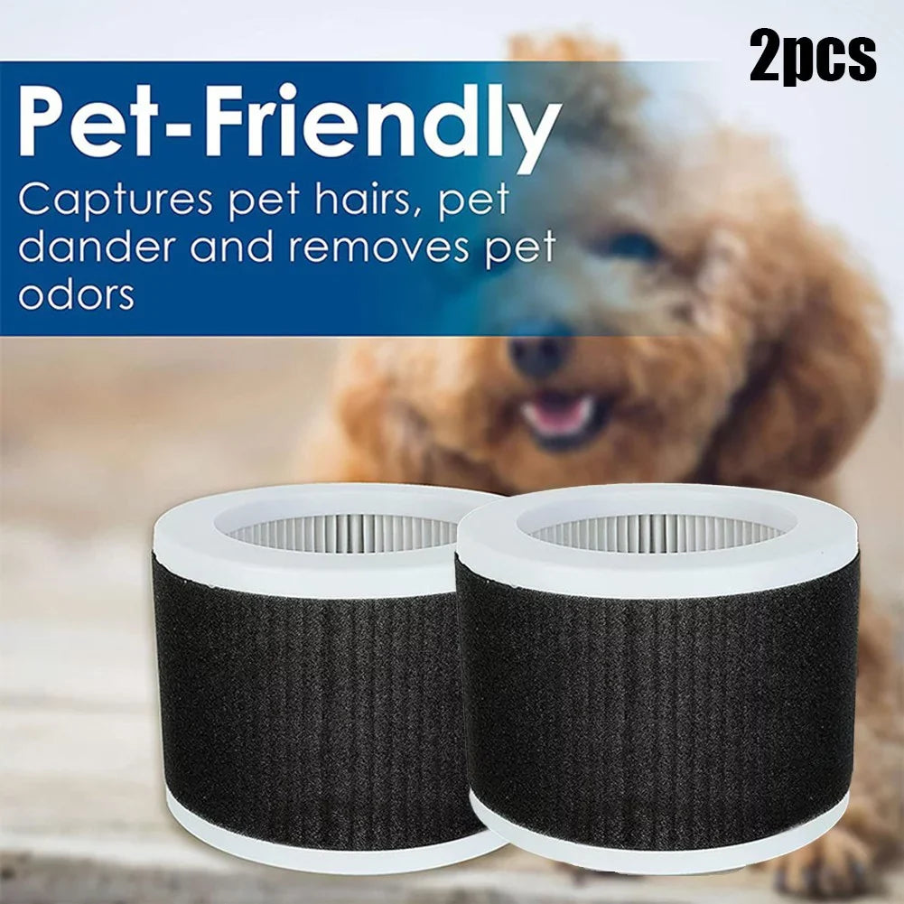 3-In-1 True Filter Replacement Mooka Koios Desktop Air Purifier Epi810 2Pcs