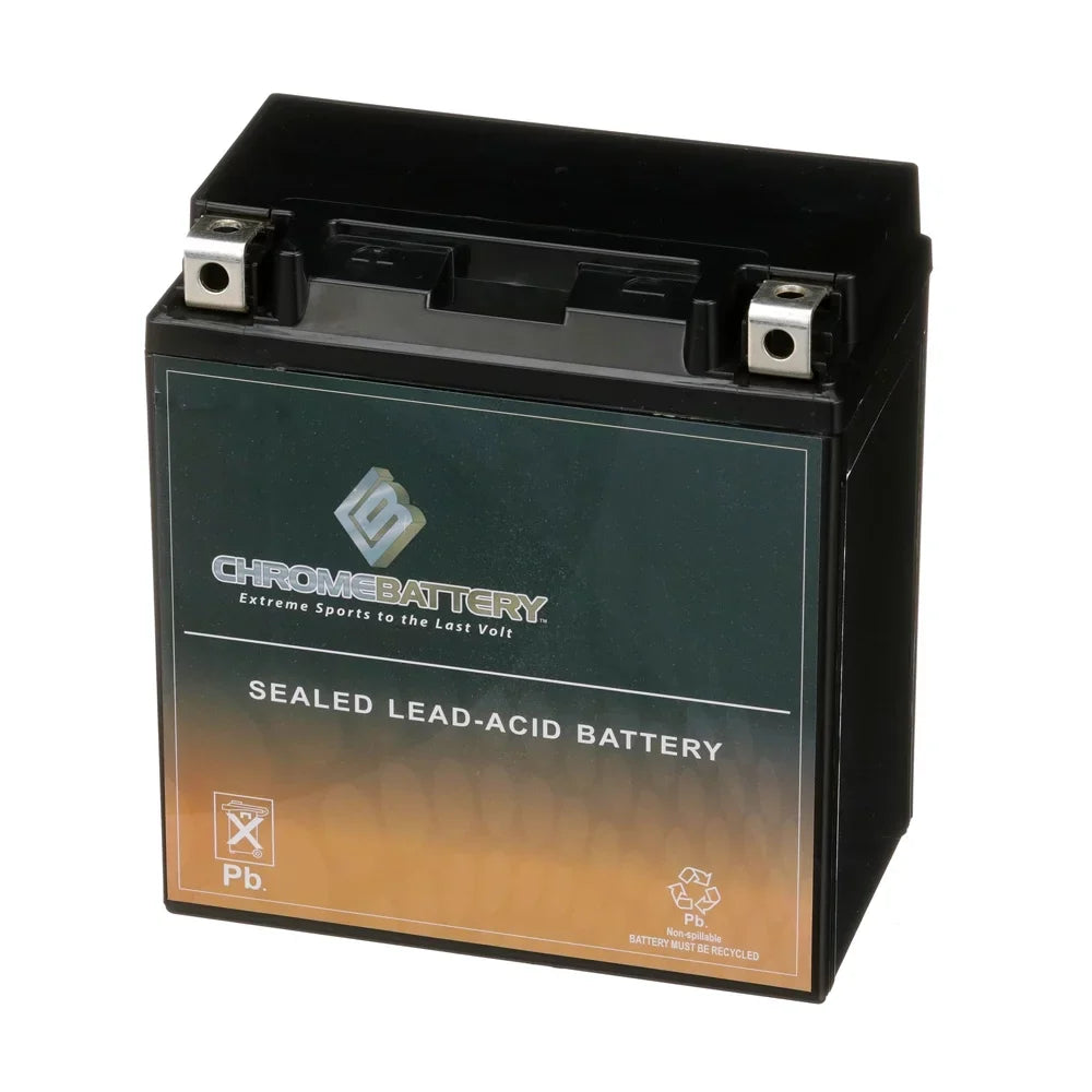 Chrome Battery Ytx20ch-bs (20ch-bs 12 Volts,18 Ah, 270 Cca) Motorcycle Battery for Kawasaki 1600cc Vn1600-b Vulcan Mean Streak 2004
