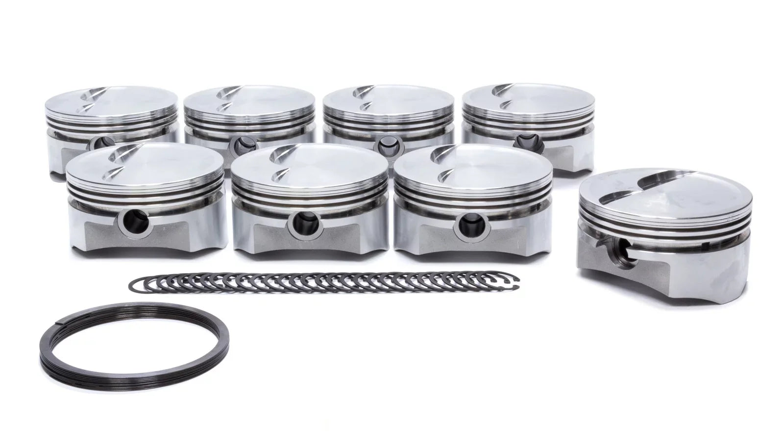 DSS Racing 8741-4030 4.030 in. Minus 6cc Forged FLatitude Top E Series Piston Set for Small Block Ford
