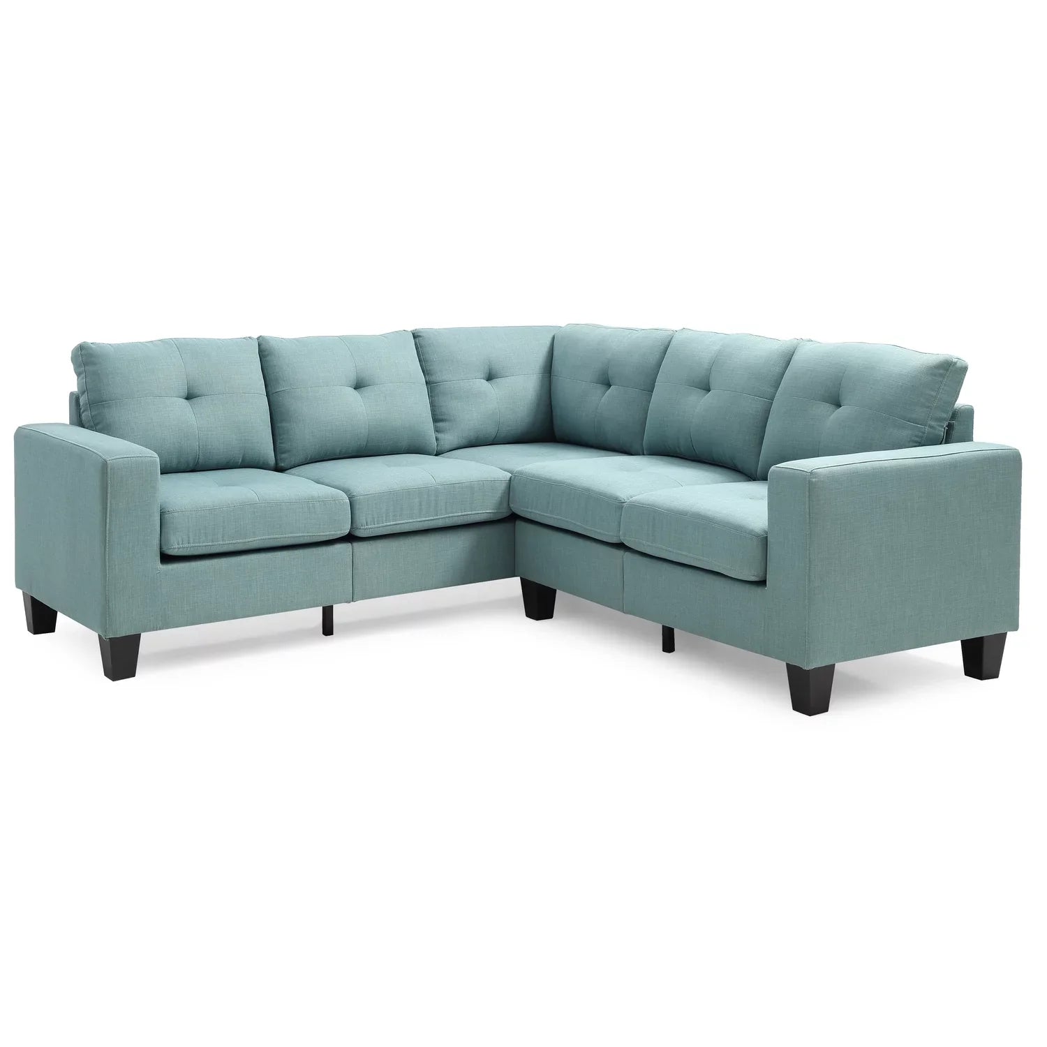 Homestock Retro Renaissance G500B-SC Sectional , TEAL