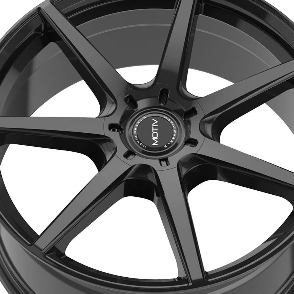 Motiv 17x7.5 5X108 432B Rigor Black Wheel Rim