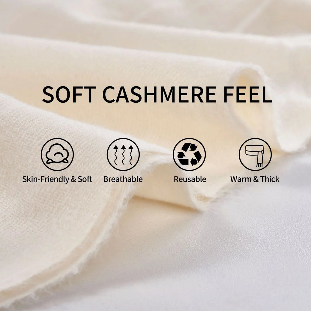 Bingfone Soft Cashmere Feel Scarf For Women Elegant Art Print Winter Warm Scarves Large Shawl Wrap Gifts- Breast Cancer Pink Ribbons Awareness