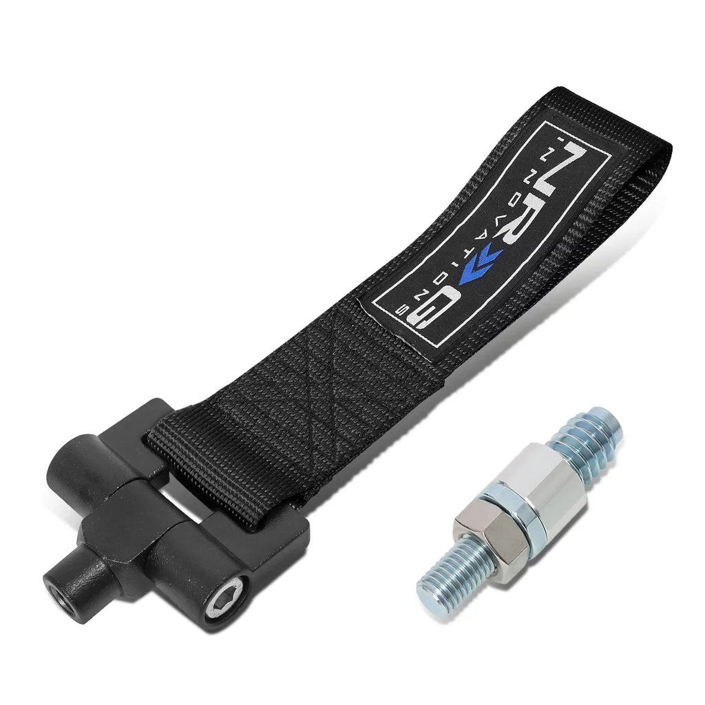 NRG Innovations NRG-TOW-E30BK NRG Innovations TOW-E30BK For 1984 to 1992 BMW E30 318i 318is 325e 325i 325is 325ix 635csi M6 Racing Tow Hook Strap Belt 85 86 87 88 89 90 91 92 93