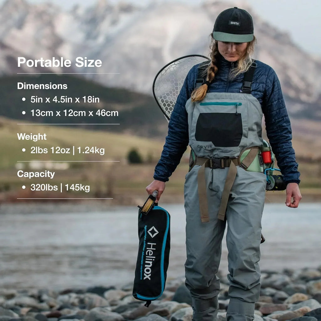 YUNWEN Chair Two Ultralight, High-Back, Collapsible Camping Chair, Rainbow Bandana, with Pockets