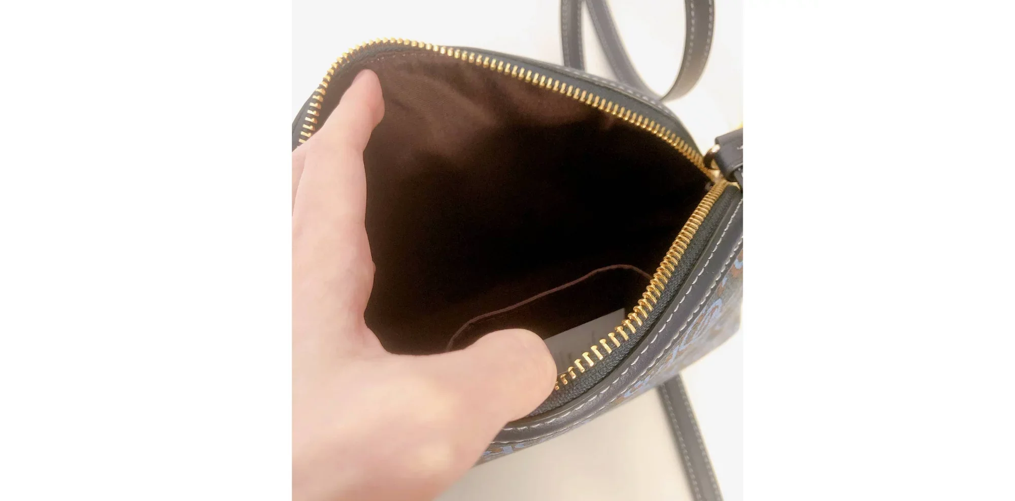 Coach CF343 Madi Crossbody With Coach Monogram Print IN Navy