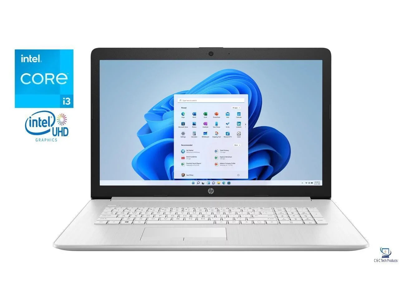 17.3" HD+ 1600 x 900 Notebook,11th Gen Intel Core i3-1115G4 Processor,16GB DDR4 RAM,1TB SSD,Intel UHD Graphics,Wifi-AC, Bluetooth,USB,HDMI,Windows 11 Pro