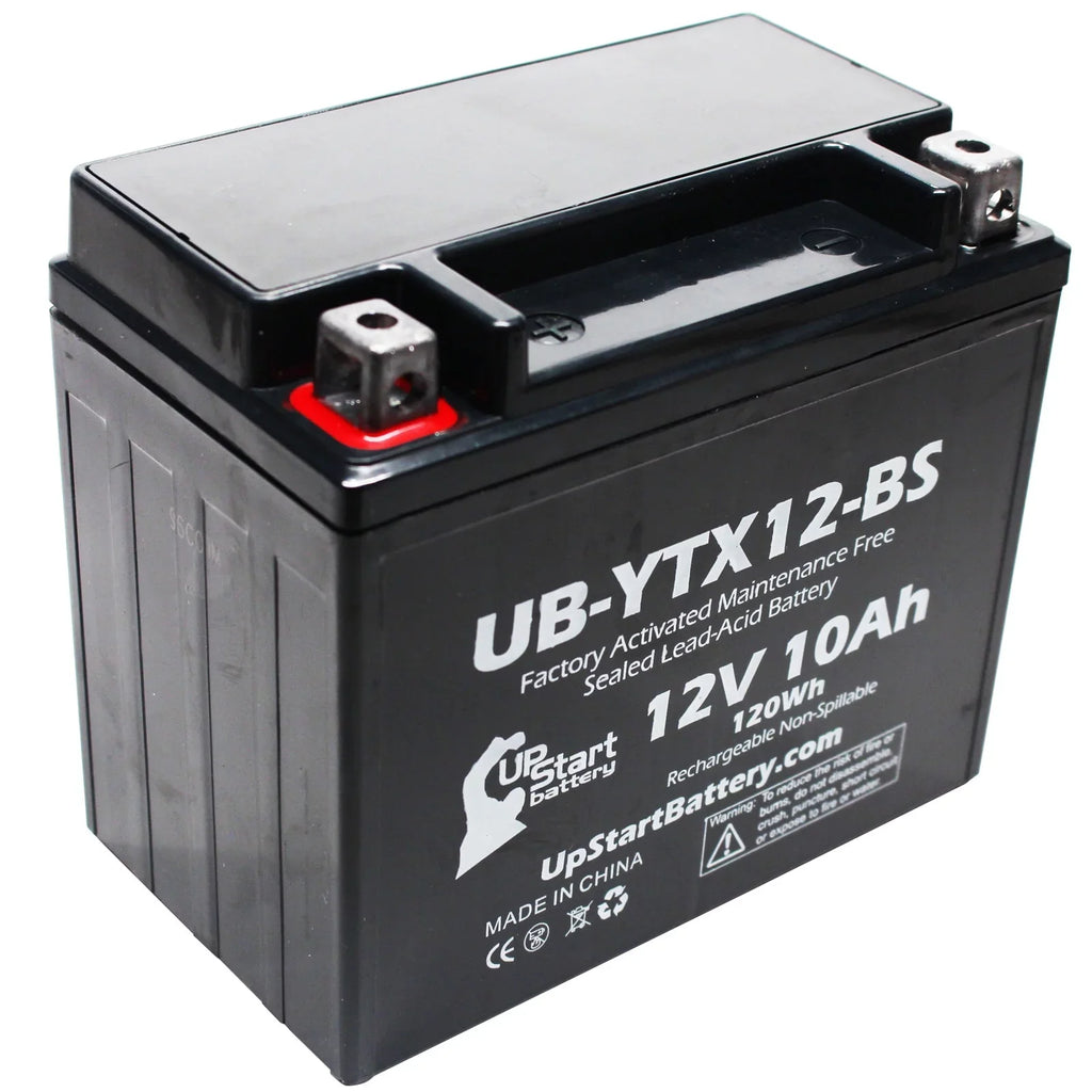 2-Pack UpStart Battery Replacement 2003 Suzuki GSX-R1000 1000 CC Factory Activated, Maintenance Free, Motorcycle Battery - 12V, 10Ah, UB-YTX12-BS