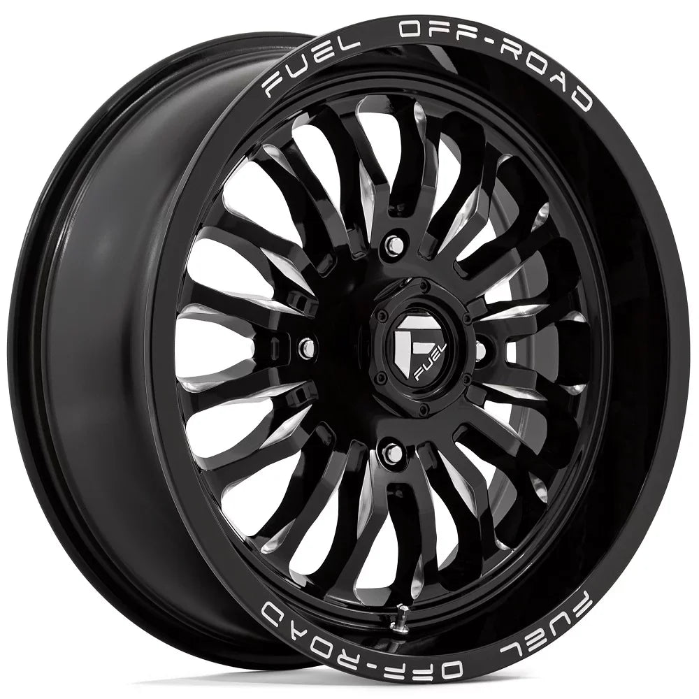 Fuel ARC 18" Wheels Black 40" MotoRavage XL Tires Kawasaki Teryx Mule