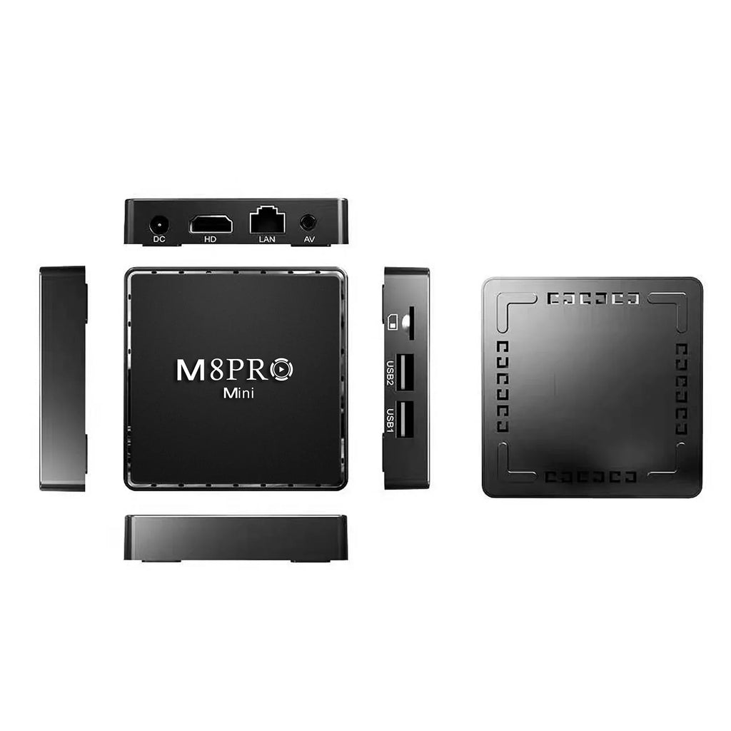 Game TV Box M8 Pro Mini Android and Game Dual System with 10000+ Retor Game Wireless Controllers 100M 4K TV Box
