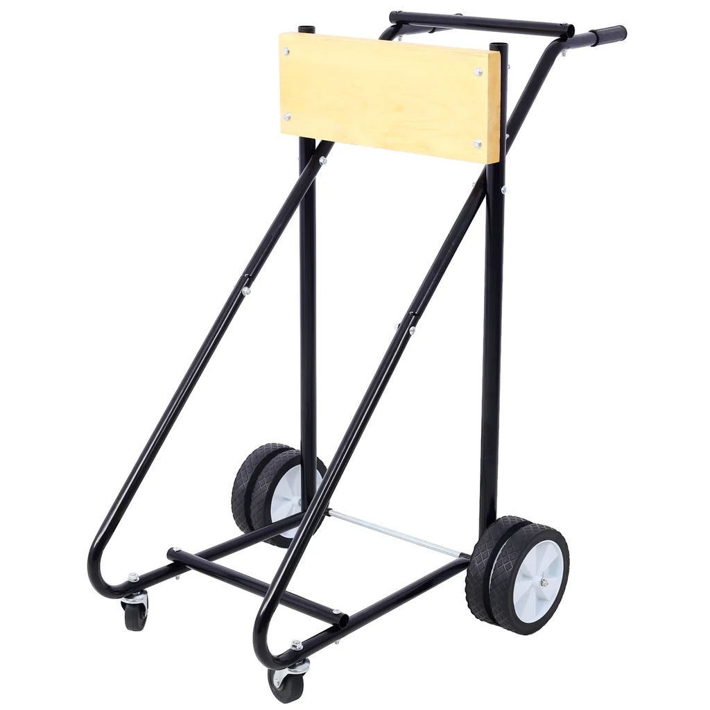 Steel Outboard Boat Motor Stand, 315lbs Capacity, with Wheels for Easy Mobility - Perfect for Garage Storage and Maintenance