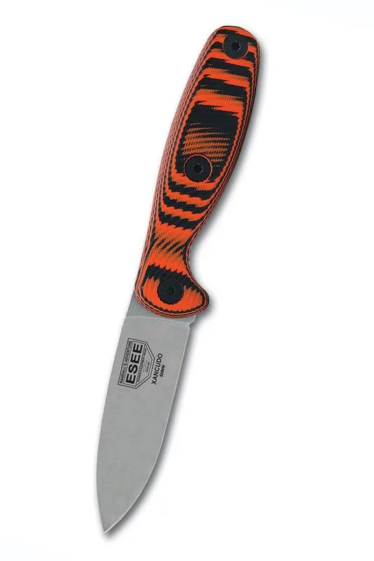 ESEE XAN2-006 Xancudo Fixed Blade Knife S35VN Stainless Steel & Orange/Black G10 Knives