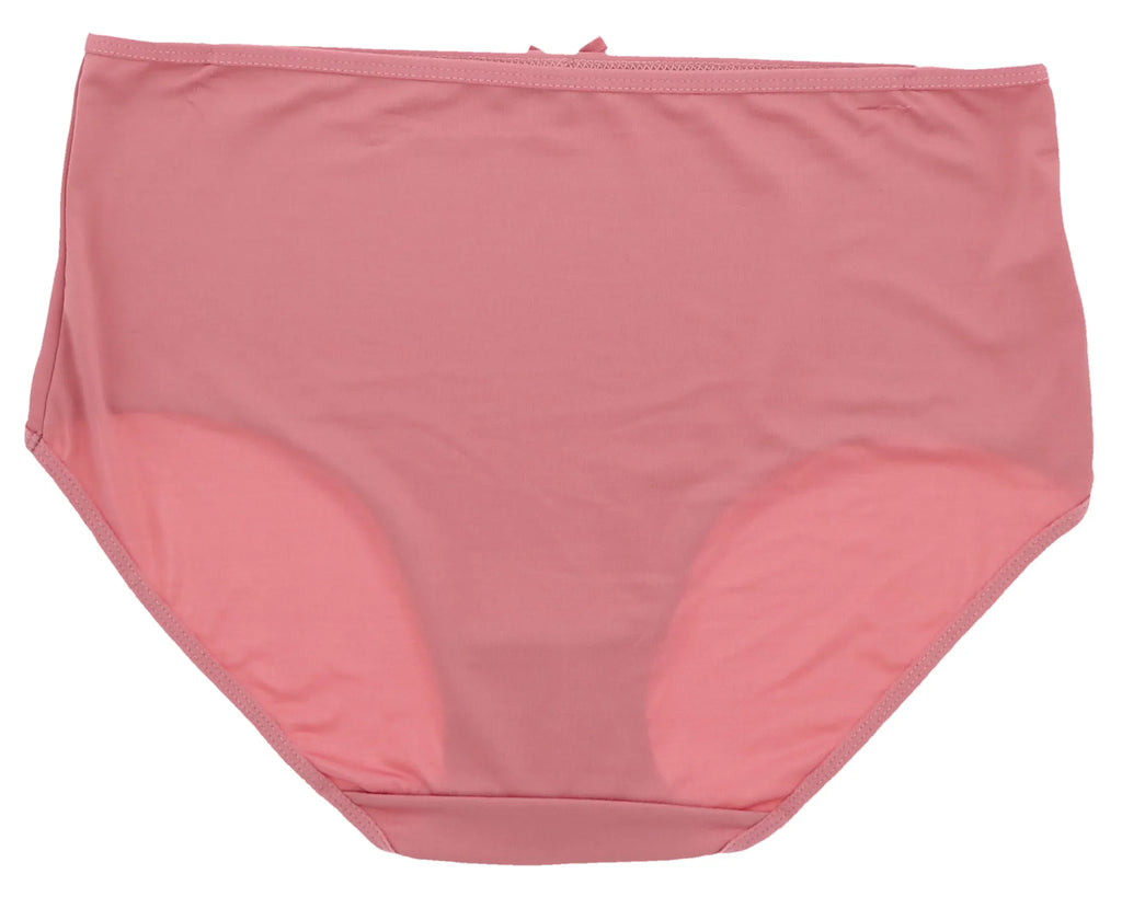 Delta Burke Intimates Women's Plus Size Sexy Classic High Rise Brief Panties (5Pr) (X-Large, Pink Floral Dots)