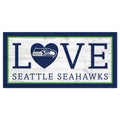 Seattle Seahawks 6'' x 12'' Team Love Sign