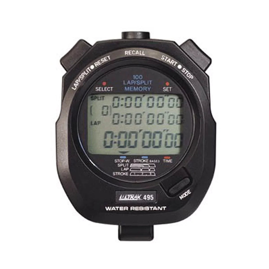 Ultrak 495-100 Dual Split Memory Stopwatch - Black