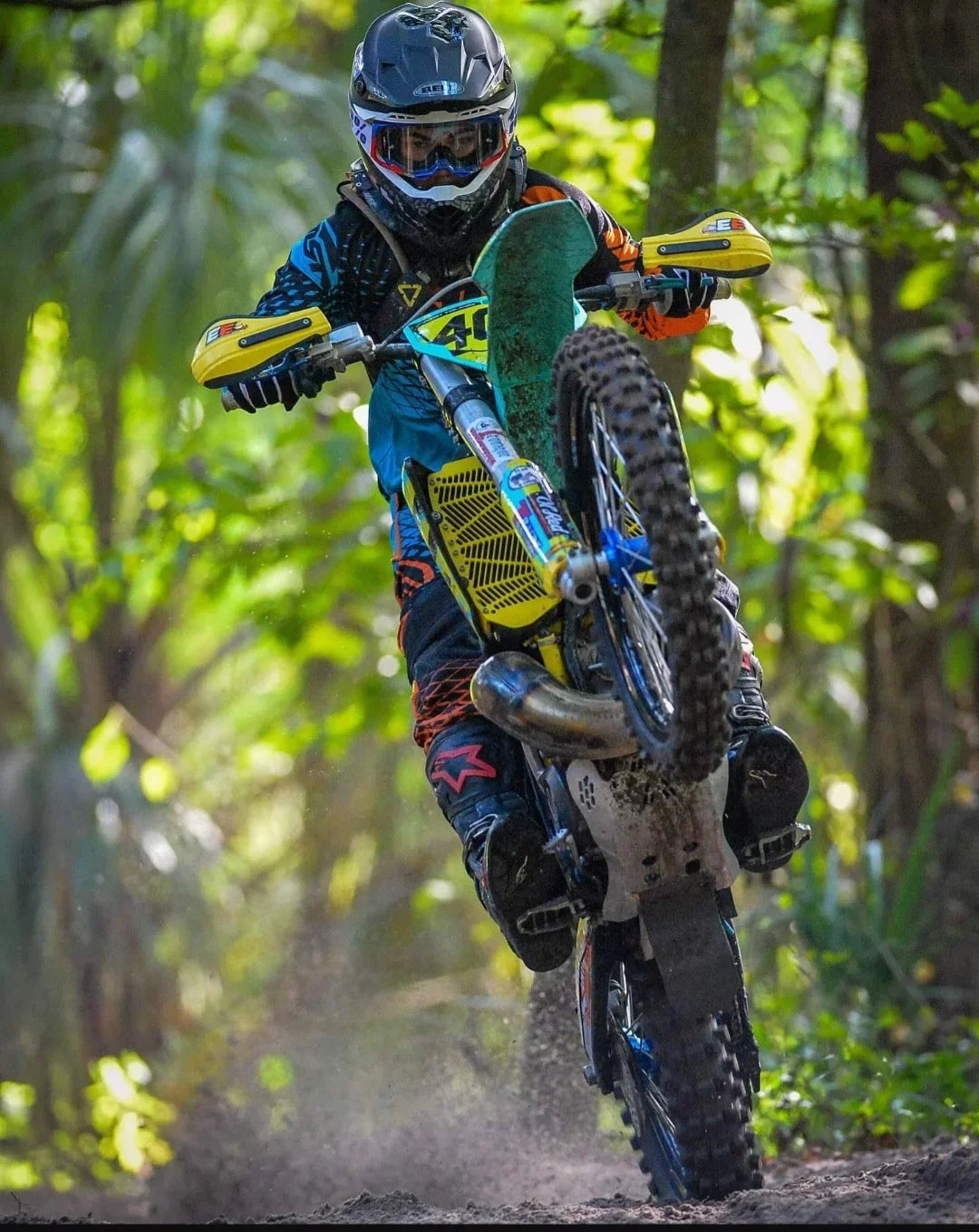 Enduro Engineering Custom Blue Radiator Guards Billet for 16-21 KTM/Husqvarna