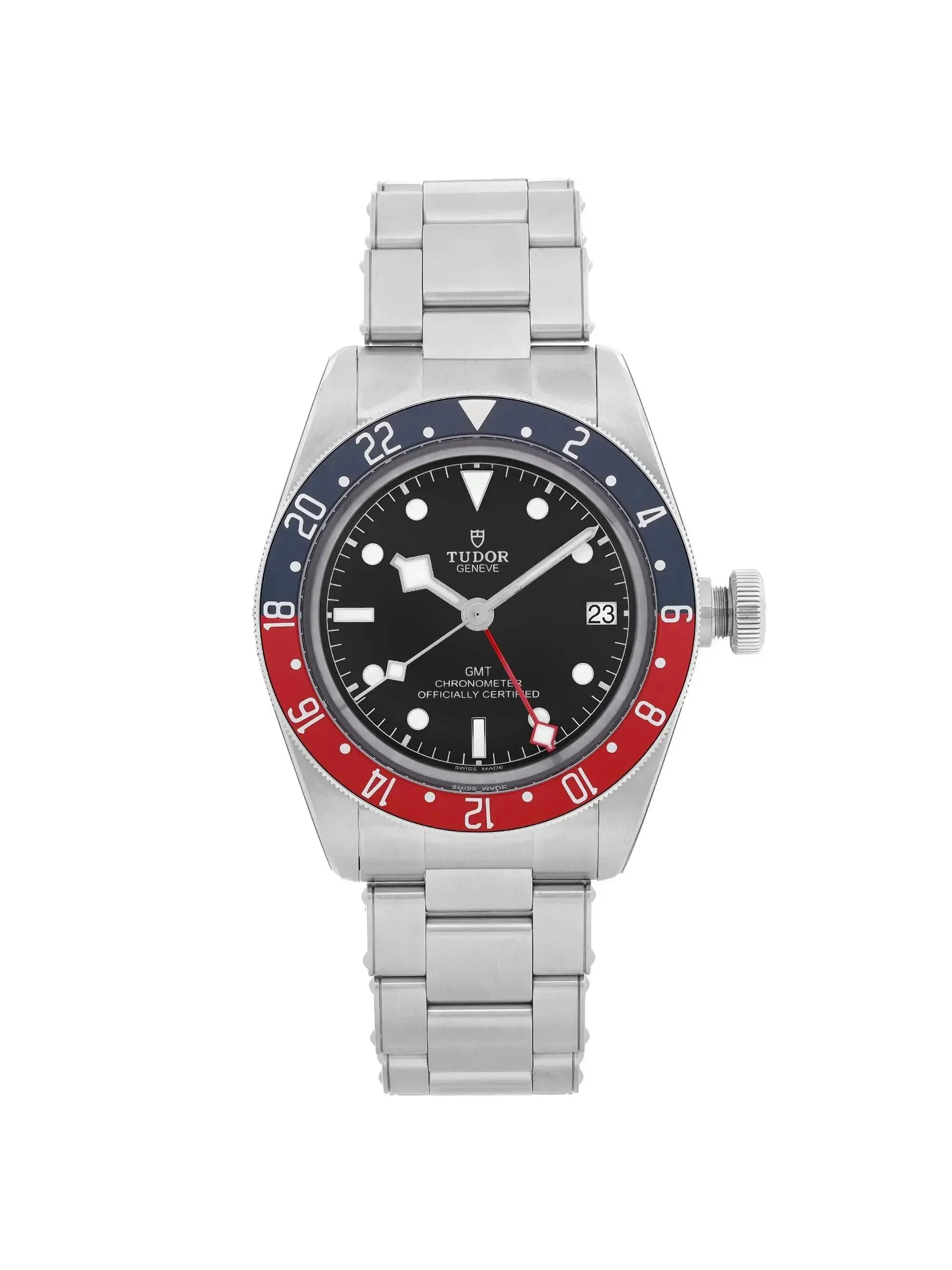 New Tudor Heritage Black Bay GMT Steel Black Dial Men Automatic Watch 79830RB