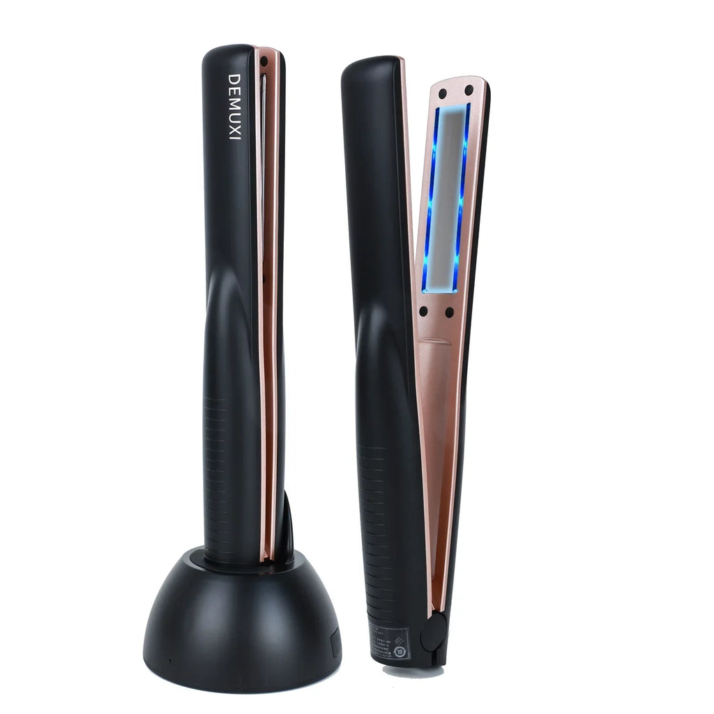 DIMUXI Ultrasonic Hair Care Iron, Professional Cold Iron Straightner, Recovers the Damaged Hair,  Wireless Portable