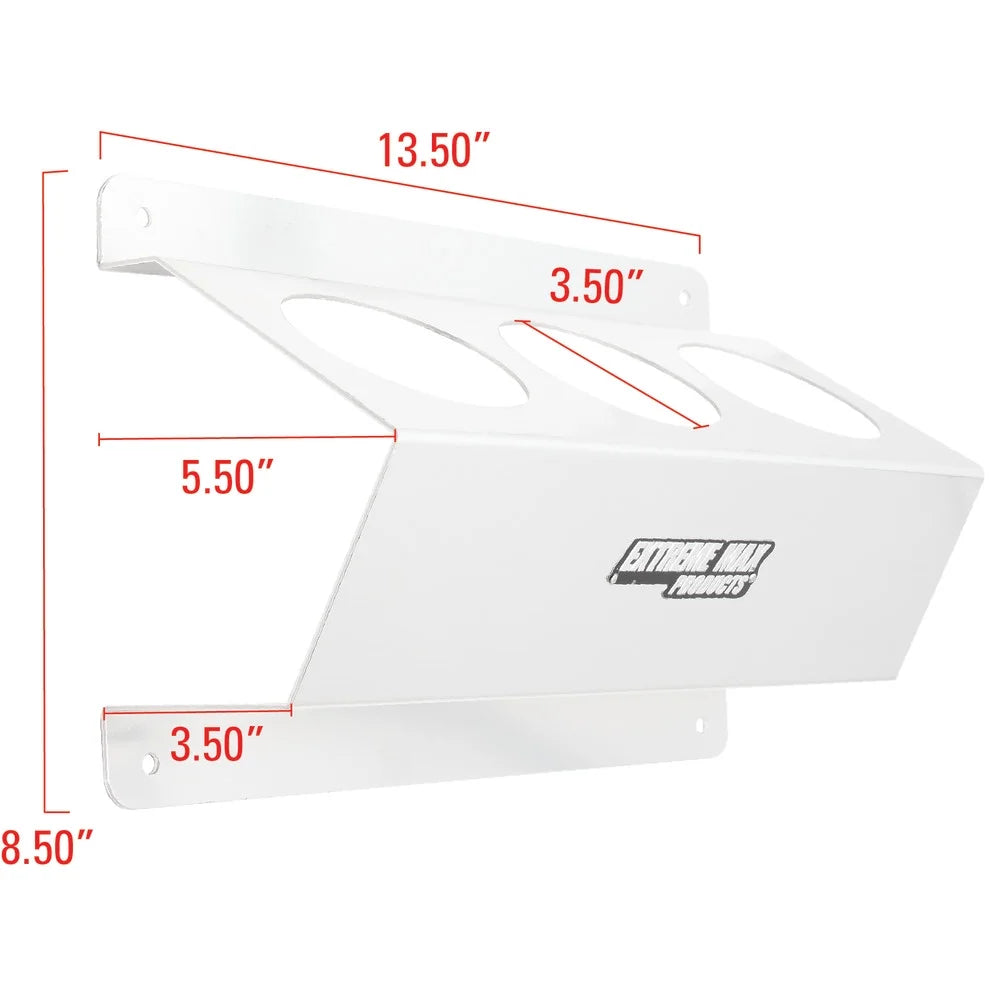 Extreme Max 5001.6254 Wall-Mount Aluminum Aerosol Storage Shelf for Enclosed Trailer Shop Garage Storage - 3-Can Capacity, Silver