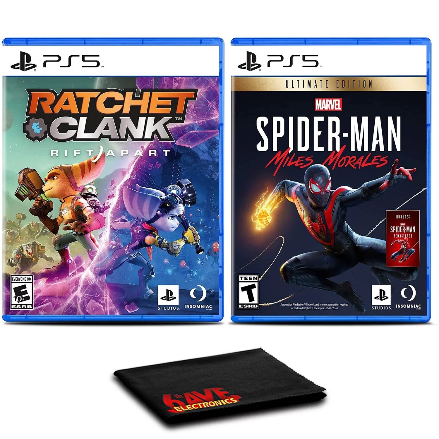 Ratchet and Clank: Rift Apart and SpiderMan Ultimate Edition, Insomniac Games, PlayStation 5