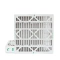 2 Pack of 20x20x4 MERV 13 Pleated 4" Inch Air Filters by Glasfloss. Actual Size: 19-1/2 x 19-1/2 x 3-3/4